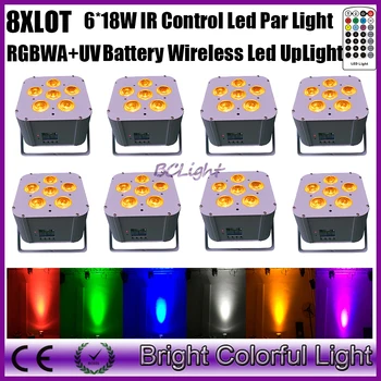 

2016 Newest Design DJ Par Uplight Rechargeable DMX Wireless Battery Powered Par lights 6in1 RGBAW+ UV with infrared controller
