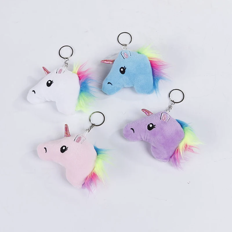 2018 Kawaii Новый маленький 7 см Единорог плюшевый чучело животное кукла кольцо для