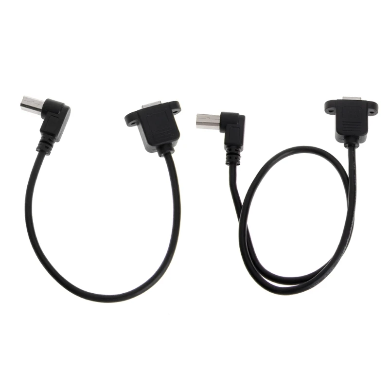 

USB 2.0 Elbow B Male to Female Cable USB Type B Wire Socket Printer Panel Cable