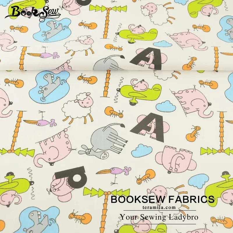 Booksew хлопок ткань 5x50 см желе рулонов Ткань DIY Лоскутная кукла ремесло одеяла Tissu животных мультфильм серии Tecido Telas - Цвет: K2 5x50CM