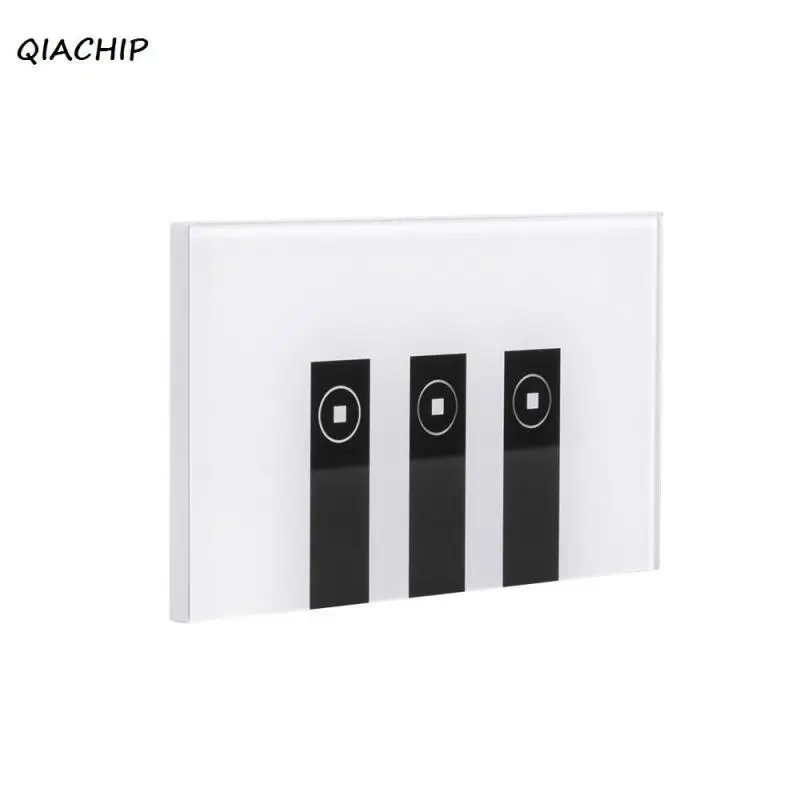 

QIACHIP WiFi Smart Switch 3CH Wall Switch US Plug Touch Panel Wi- Fi Wireless Remote Control Light Switch Via APP for Smart Home