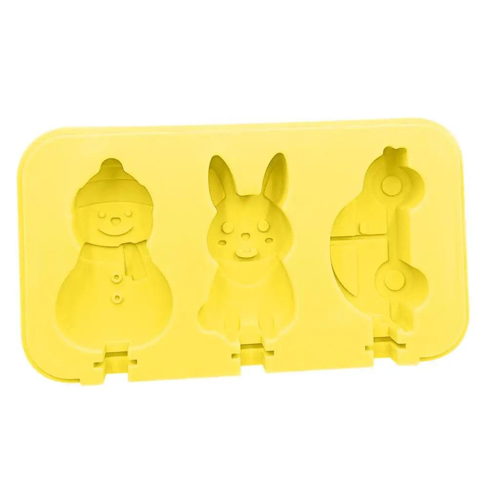 Ice cream mold Автомобиль Снеговик кролик Пищевая силиконовая форма для изготовления мороженого дома домашний милый мультфильм popsicle DIY креативные мини-Формочки Для Мороженного «фруктовый лед»@ 12 - Цвет: Ice cream mold