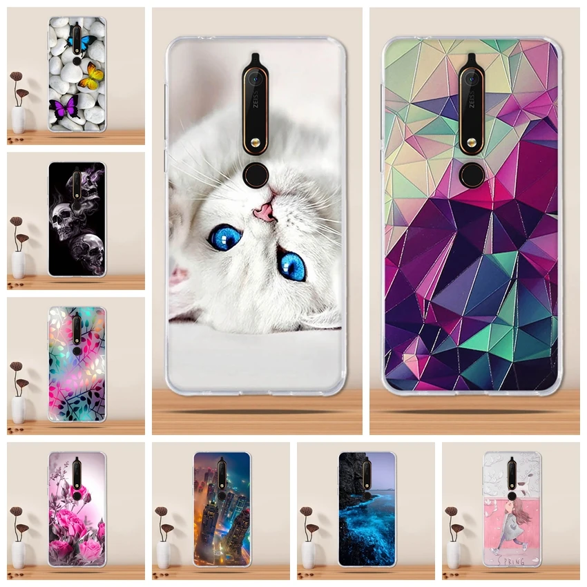 Silicone Case for Nokia 6.1 Cover 6 2018 Soft Phone For TA-1068 TA-1050 TA-1043 | Мобильные телефоны и аксессуары
