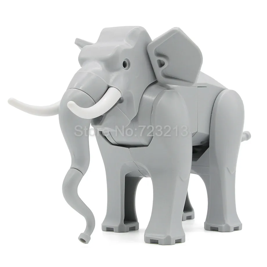 Single Hot Legoingly Elephant Figure Cute Animal Building Block