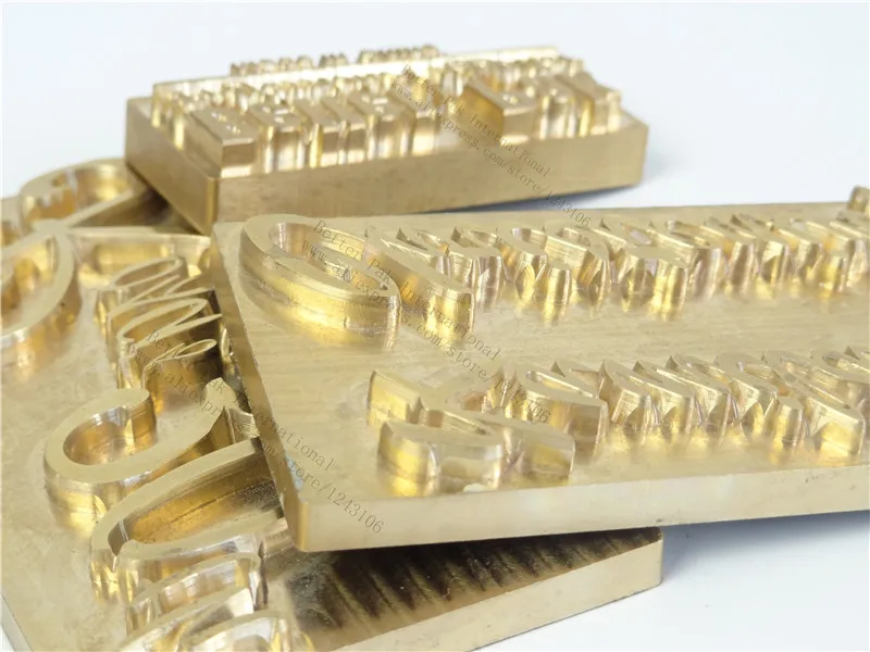  Brass stamping machine moldRCIDOS CNC engraving mold/hot foil stamping clicheleather bronzing dieCa