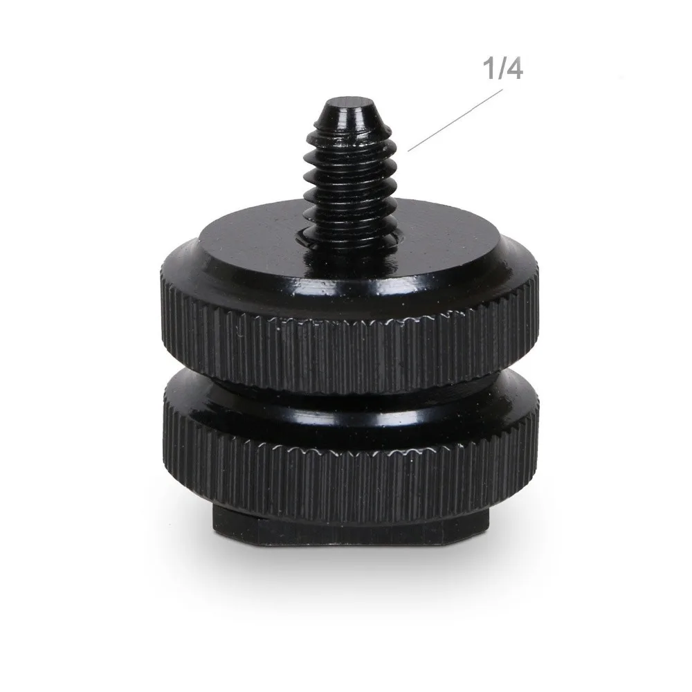 

Durable Pro 1/4 Camera Mount Adapter for Tripod Screw to Flash Hot Shoe