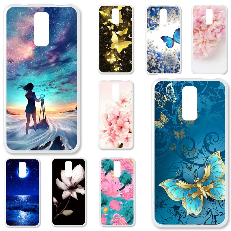 

TPU Cases For BQ 5520 Case Silicone Floral Painted Bumper For BQ BQ-5520 BQS-5520 5.5 Inch Phone Cover Soft Back Fundas