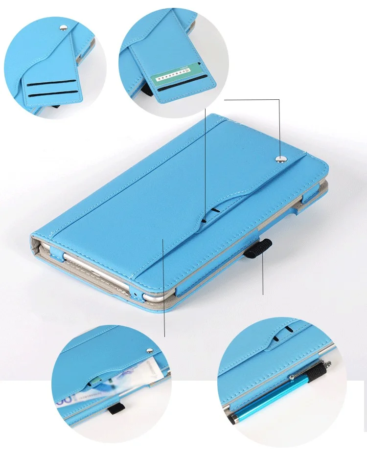 Умный однотонный Бизнес Флип-Стенд искусственная кожа Чехол для Dtab Compact d-02k Docomo 8 ''ручка и Карта держать планшеты и электронные книги Чехол