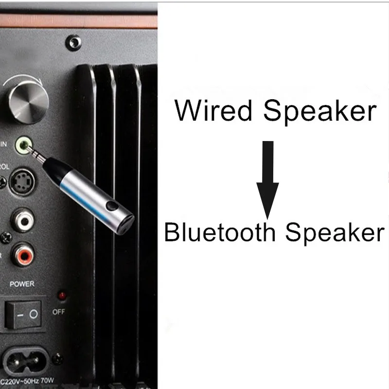 JINSERTA мини беспроводной Bluetooth 4,1 автомобильный комплект Hands free 3,5 мм разъем Bluetooth аудио приемник адаптер AUX для динамика наушников