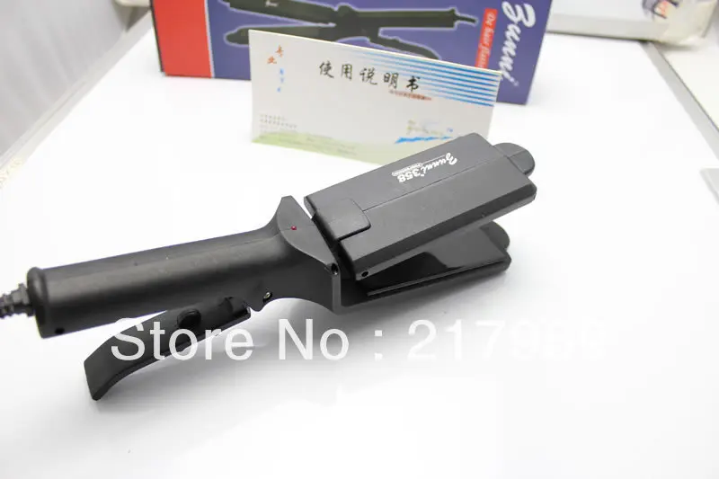 

Professional Wet and dry hair straightener Ceramic heating plates straightening iron Model358 7cm
