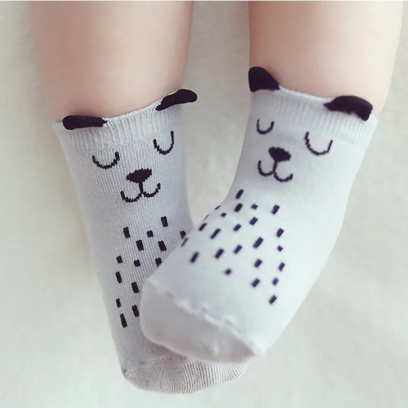 

Cotton Newborn Socks Cartoon Baby Socks No-slip Infant Socks