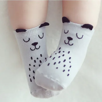 

Cotton Newborn Socks Cartoon Baby Socks No-slip Infant Socks