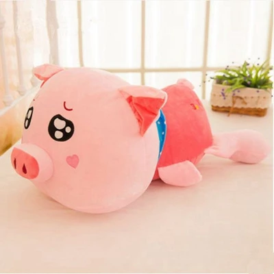 Pink Model 2 Dorimytrader милая мягкая аниме лежа плюшевая игрушка свинка большой набивной мультфильм поросенок Игрушка Животные Подушка для детей подарок 100 см 80 см - Цвет: Pink Model 2