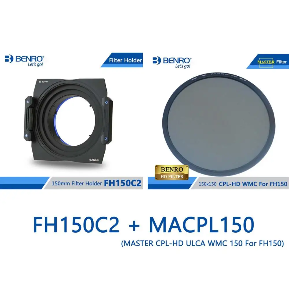 BENRO MACPL150 150 мм CPL фильтр мастер CPL-HD ULCA WMC для FH150 мульти покрытие поляризационный фильтр Оптическое стекло DHL - Цвет: FH150C2 MACPL150