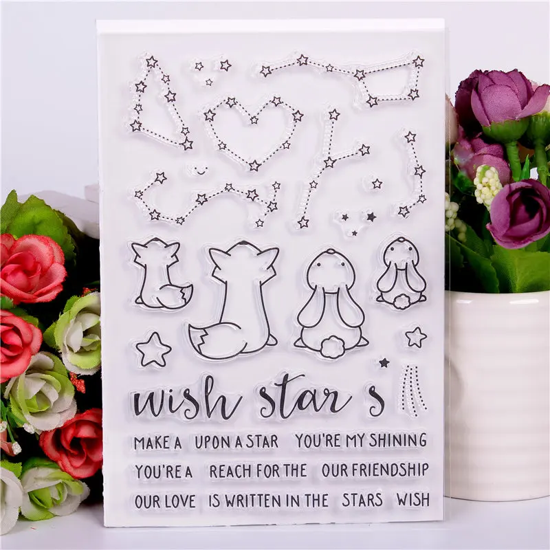 

Cute Transparent Clear Silicone Stamps for DIY Scrapbooking Card Making diy photo album Decorative Cartoon animal stempel