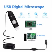 

0.3MP 500X 1000X Endoscope Portable Inspection Mini Camera USB Digital Microscope Android Computer 8 LED Electronic Endoscope