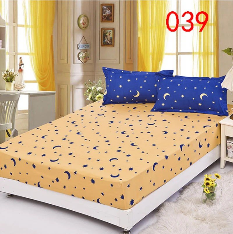 yellow star polyester fitted sheet single double bed sheets fitted star sheets twin