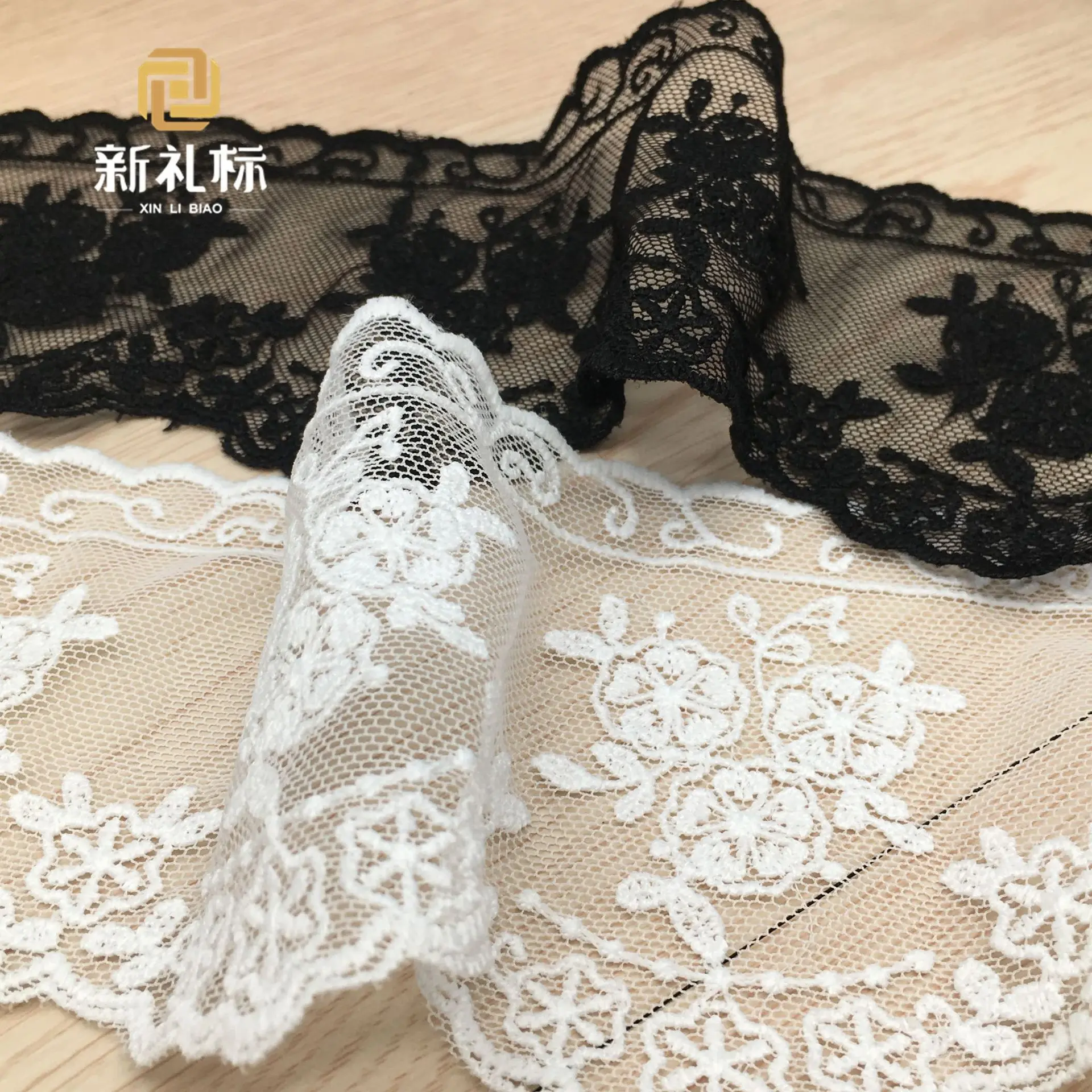 Milk silk embroidery bar code water-soluble lace embroidery