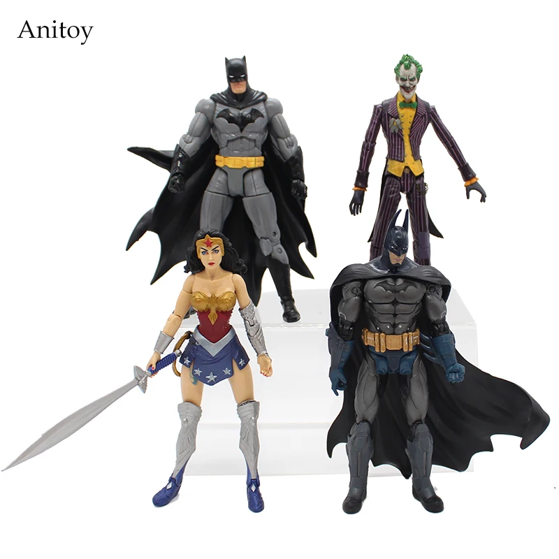 

DC Heroes Batman Joker Wonder Woman PVC Action Figure Kids Toys Gift for Children 7" 18cm KT1776