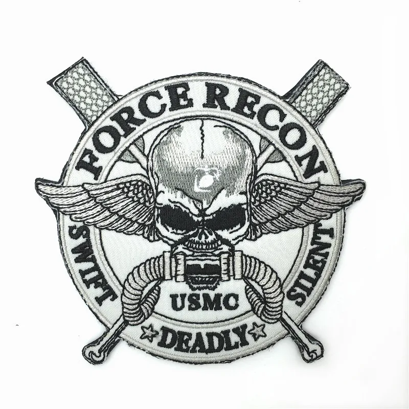 

110*102mm USMC Embroidered Patches Badge Military Tactical Clothing Backpack Badges Armband
