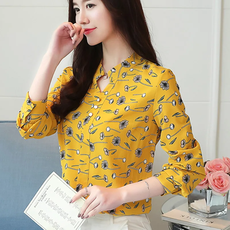 Autumn Womens Tops And Blouses Long Sleeve Chiffon Blouse Women Shirts Ladies Tops Plus Size Office Shirt Camisas Mujer Blusas Autumn Womens Tops And Blouses Long Sleeve Chiffon Blouse Women Shirts Ladies Tops Plus Size Office Shirt Camisas Mujer Blusas