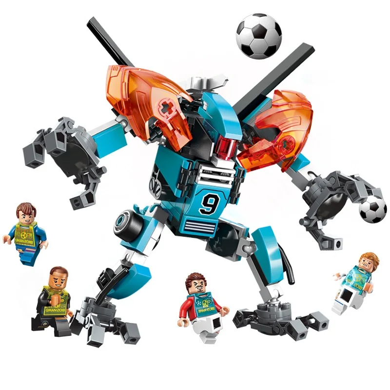 

Enlighten Future Warrior Real Madrid Football Century Defense Building Blocks Sets Bricks Model Kids Toys Compatible Legoings