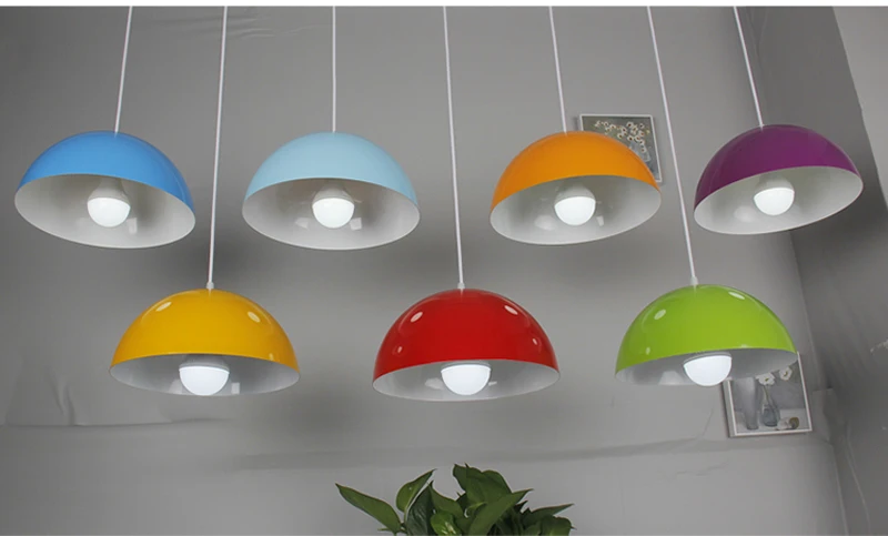 Полукруг подвесные светильники Nordic минималистский ресторан кафе для декора подвесные светильники