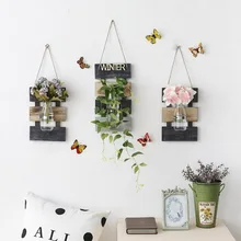 1 шт. настенное комнатное растение горшок Гидропоника завод стеклянная ваза Крытый сад Вертикальные цветочные горшки кашпо украшение дома