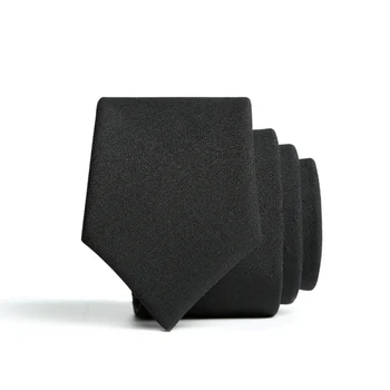 

100% Wool Ties for Men Solid Black Grey Simple Gentleman Necktie Skinny Casual Formal Business Neck Tie 5cm Slim Wool Tie
