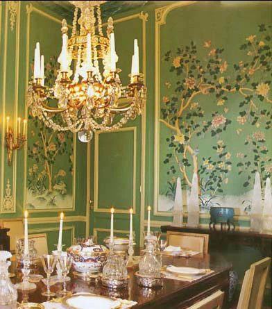 

Classic style elegant Hand-painted silk wallpaper painting flowers with birds wallcovering many patterns and background optional