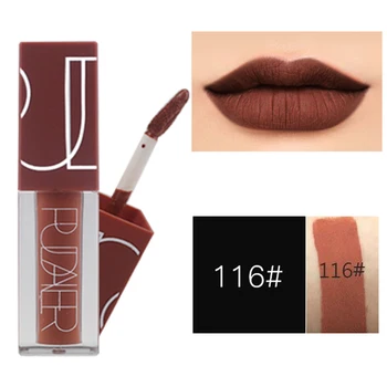 

Pudaier Brown Series Matte Liquid Lipstick 5 Colors Waterproof Non-stick Tint Matt Lip Stick Professional Makeup Nice Shades
