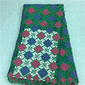 

green lace fabric swiss voile lace in switzerland bazin riche bazin riche brode high quality 5yard/lot