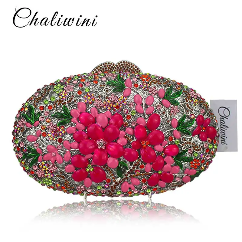 Gladys Diamante Loop Satin Bag