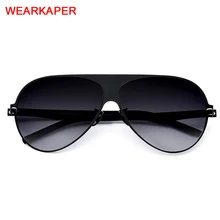 Поляризационные мужские солнцезащитные очки без винтов, высокое качество, брендовые, дизайнерские, большие, большие, солнцезащитные очки для мужчин