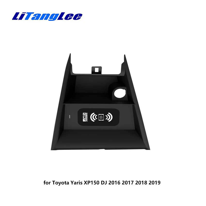 

Car QI Wireless Onboard Charging Pad For Toyota Yaris XP150 DJ 2016 2017 2018 2019 Fast Phone Charger Plate For iPhone Android