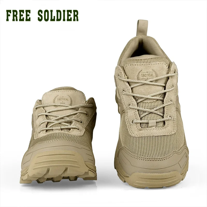 FREE SOLDIER outdoor camping men sports hiking shoes mountain non-slip breathable boots