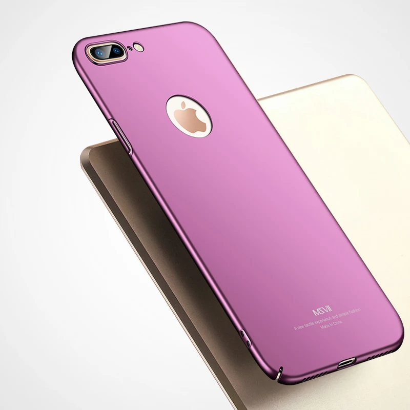 

For iPhone 8 8 Plus Case Cover MSVII Luxury Thin Hard PC 360 Full Protection Back Cover Case For Apple iPhone 8 Plus Cases Coque