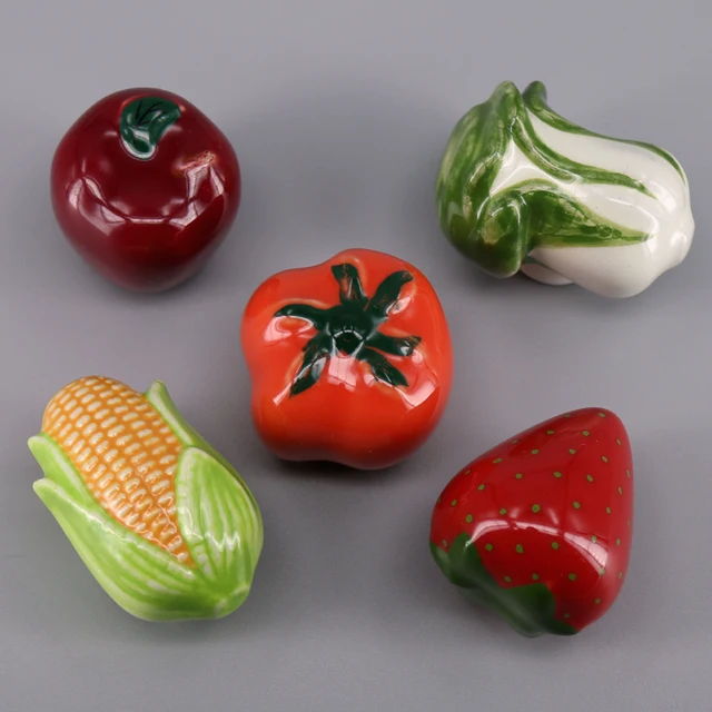 5pcs Cartoon Fruit Vegetable Ceramic Cabinet Door Kitchen 5pcs Cartoon Fruit Vegetable Ceramic Cabinet Door Kitchen Cupboard Kid S Room Furniture Wardrobe Drawer Pull Handle