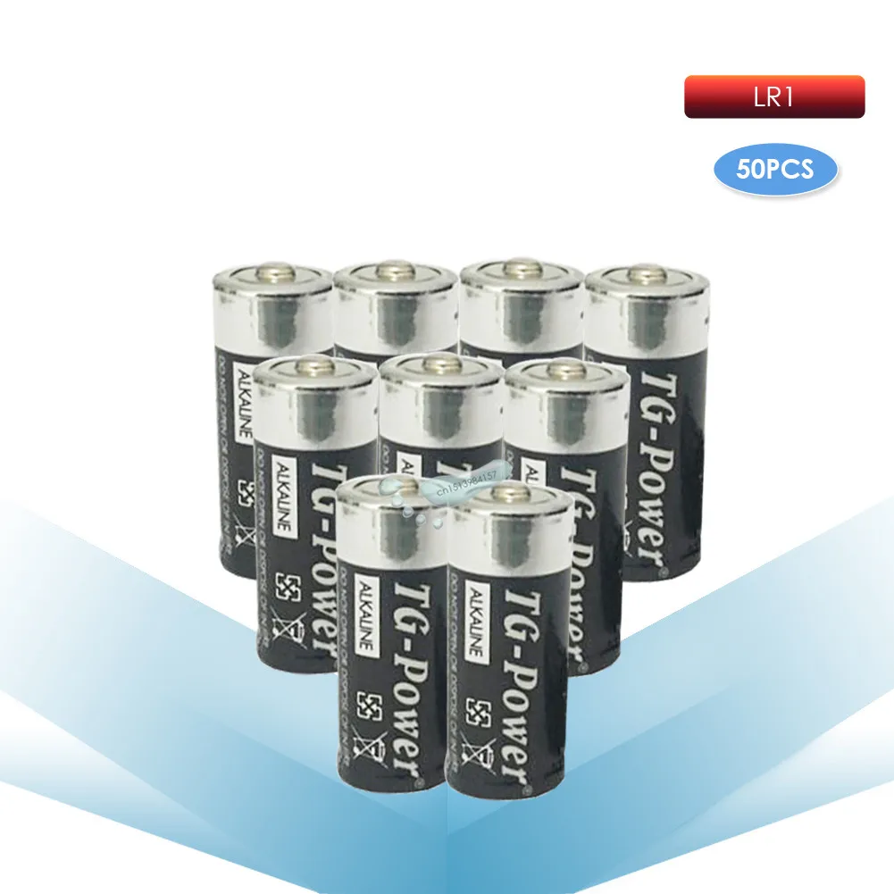 kpay 50pcs/Lot LR1 Alkaline Batteries SIZE N E90 MN9100 910A 1.5V Single Use Dry Batteries For Sperker Bluetooth Players