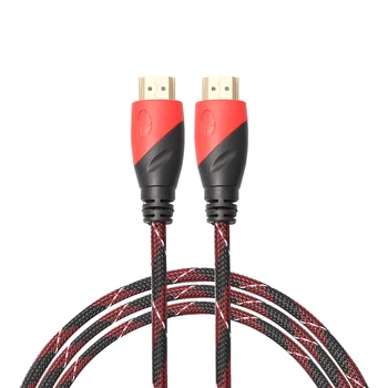 

Gold Plated Nylon Mesh Braided Slim HDMI Cable Pure Copper V1.4 HDMI Male to Male 1080P 3D 50cm 1m 1.8m 3m 5m 10m 15m