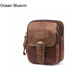 Океан bluevin из натуральной кожи Для мужчин Талия пакеты Vinatge талии сумка Для мужчин Деньги поясная сумка Пояс Чехол Бум Сумка поясная сумка для мужчина