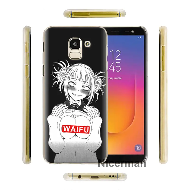 Sugoi Senpai аниме девушка waifu чехол для телефона s для samsung Galaxy A6 A8+ A7 A9 A30 A50 A70 A80 M10 M30 PC жесткий чехол