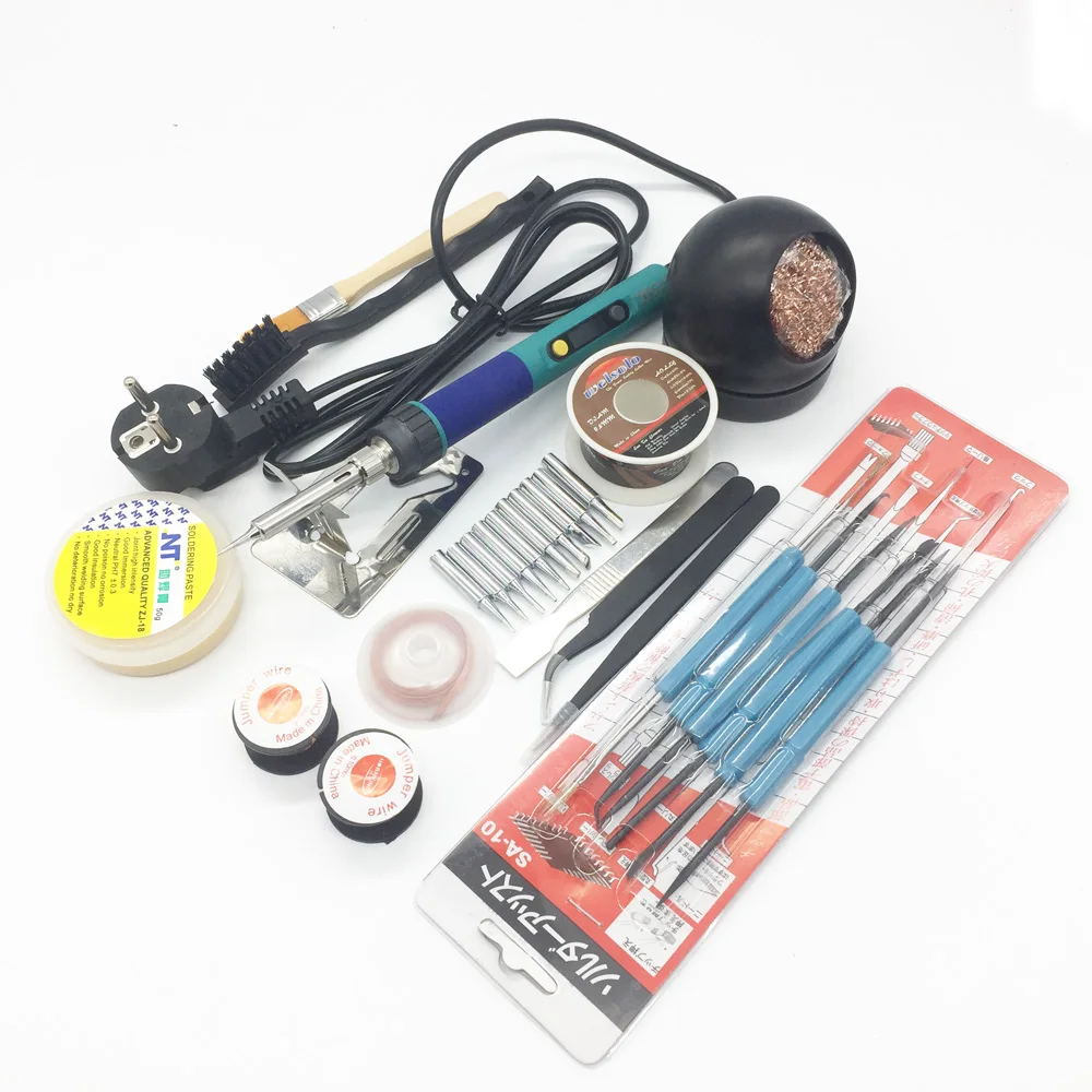 Najtaniej CXG 936d ue wtyczka cyfrowy LCD regulacja temperatury elektryczna lutownica 110 V 220 V 60W grzejnik ceramiczny 900M żądło wskazówka