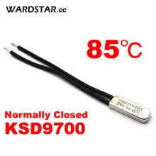 5 шт./лот KSD9700 5A250V 85 градусов Цельсия(N. C.) Нормально закрытый терморегулятор Термостат тепловой протектор