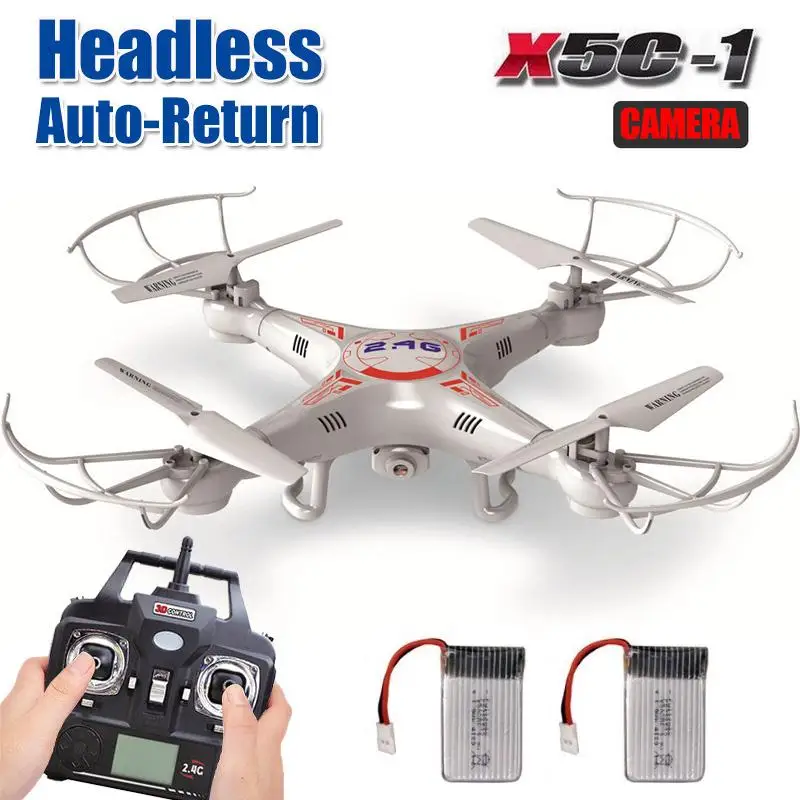 Syma 2G X5C-1 24Ghz 4CH 6 Axis Gyro RC Quadcopter Drone Helicopters UAV UFO Camera 8 Minutes Remote Control