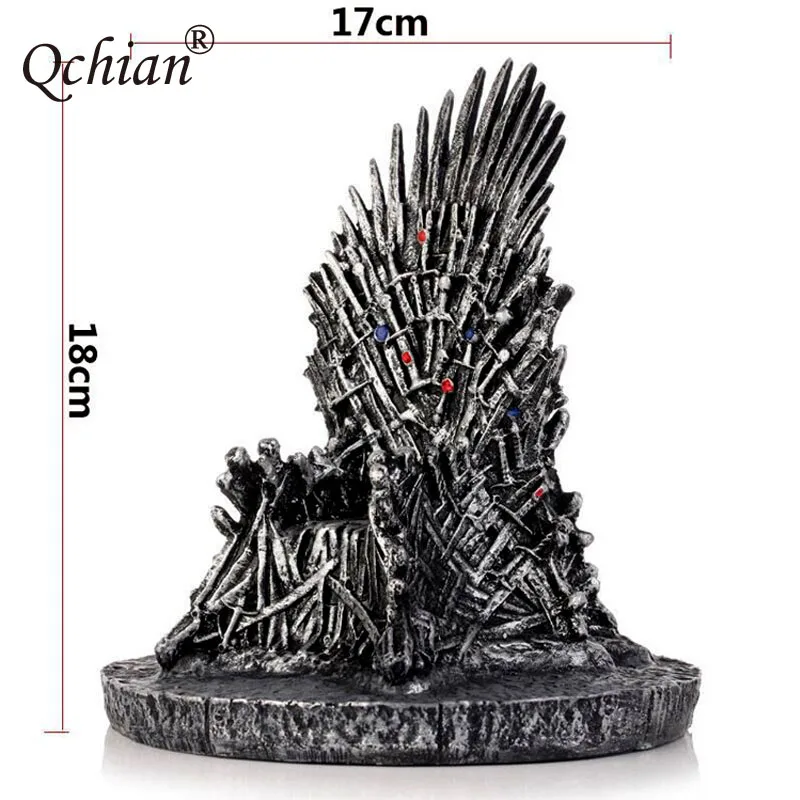 

A Song of Ice and Fire Game of Thrones Resin King seat Throne Action Figure Collectible Model Toys 18cm Cosplay accessories