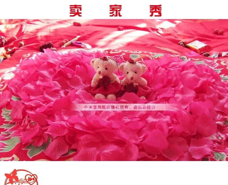(2000 шт./лот) Высокое качество Свадебные творческая Свадебные желтые лепестки роз