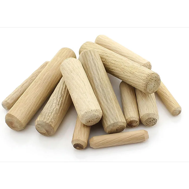 M12*60 10 Tablets Round Rafts Wooden Stoppers Wood Ties Twill Wood Xiaomu Nail Furniture Fittings For Three-In-One