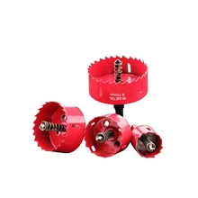 Sierras de copa bimetal M42, perforador de agujeros, sierra de madera, juego de dientes, brocas de núcleo, 90MM, 125MM, 100MM, 20-110MM, 1 unidad