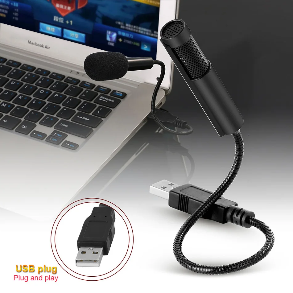 

KEXU Professional PC Microphone Condenser Mic Set USB Plug for YouTube Facebook Live Stream Broadcasting Recording Gaming